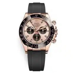 Rolex Cosmograph Daytona 116515LN-0059 Pink and Black Oysterflex Everose Gold Mens Watch