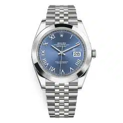 Rolex Datejust 126300-0018 Blue Roman Jubilee 41mm Stainless Steel Mens Watch