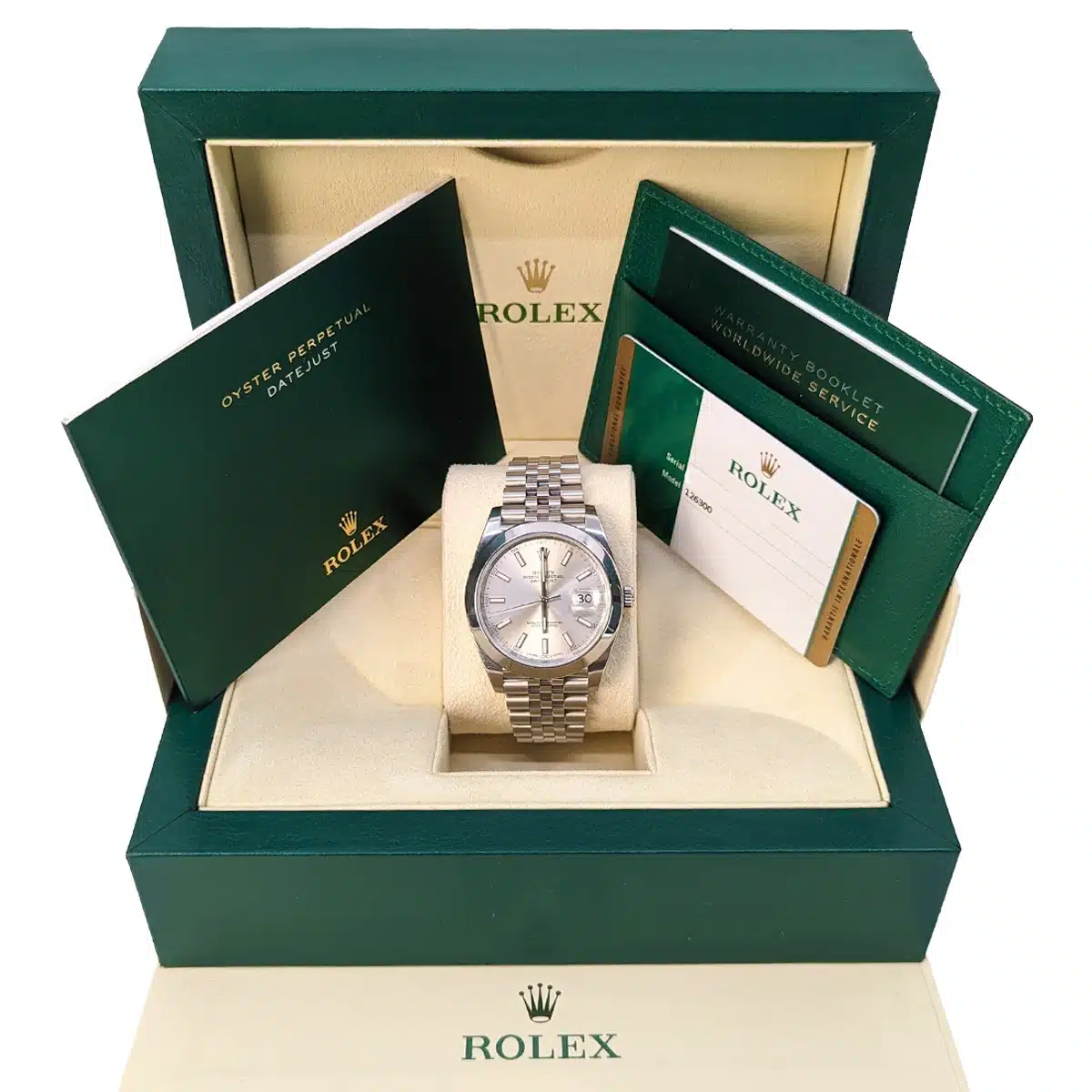 Rolex Datejust 126300-0004 Silver Index Jubilee 41mm Stainless Steel Watch - Image 2