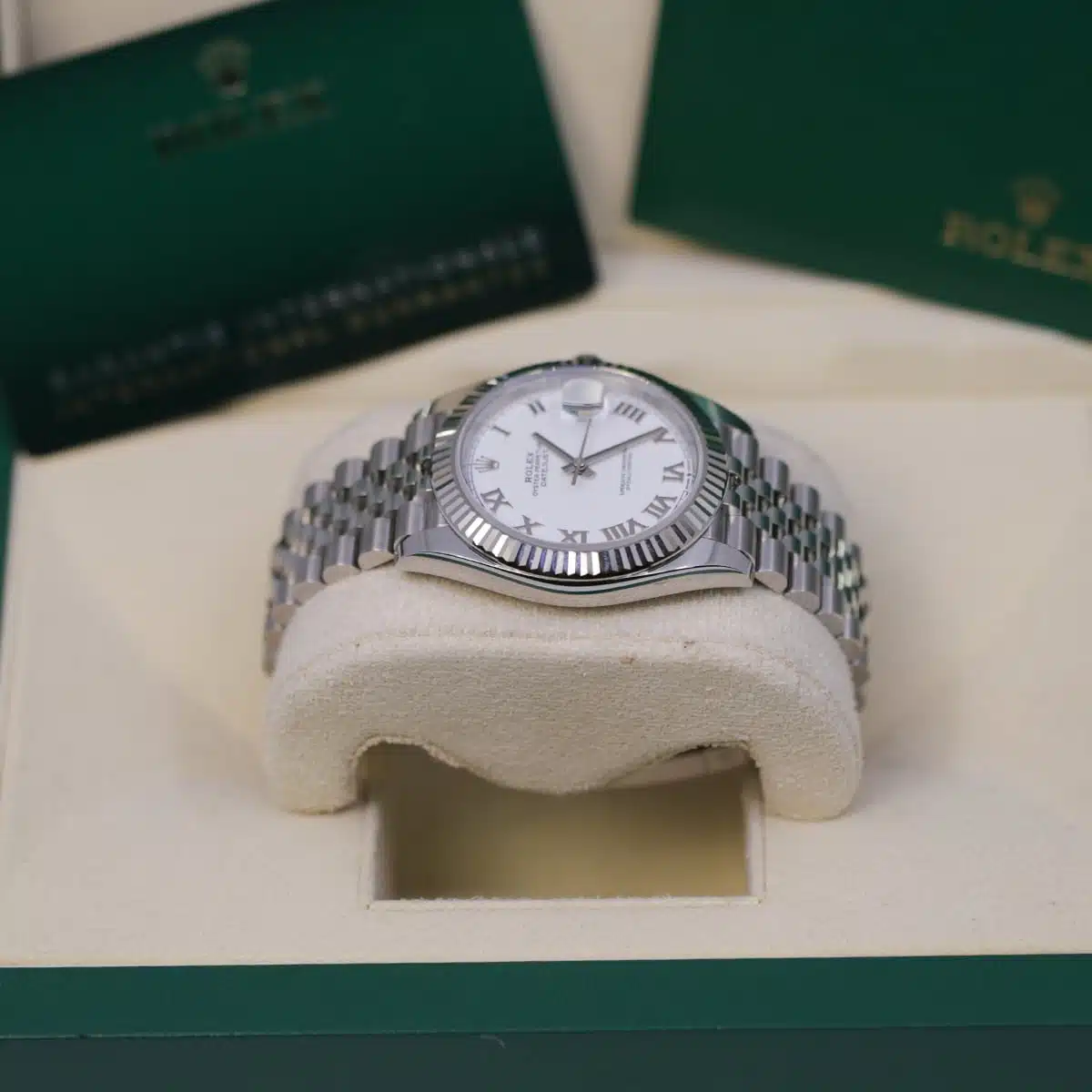 Rolex Datejust 126334-0024 White Roman Jubilee 41mm Stainless Steel Mens Watch - Image 4