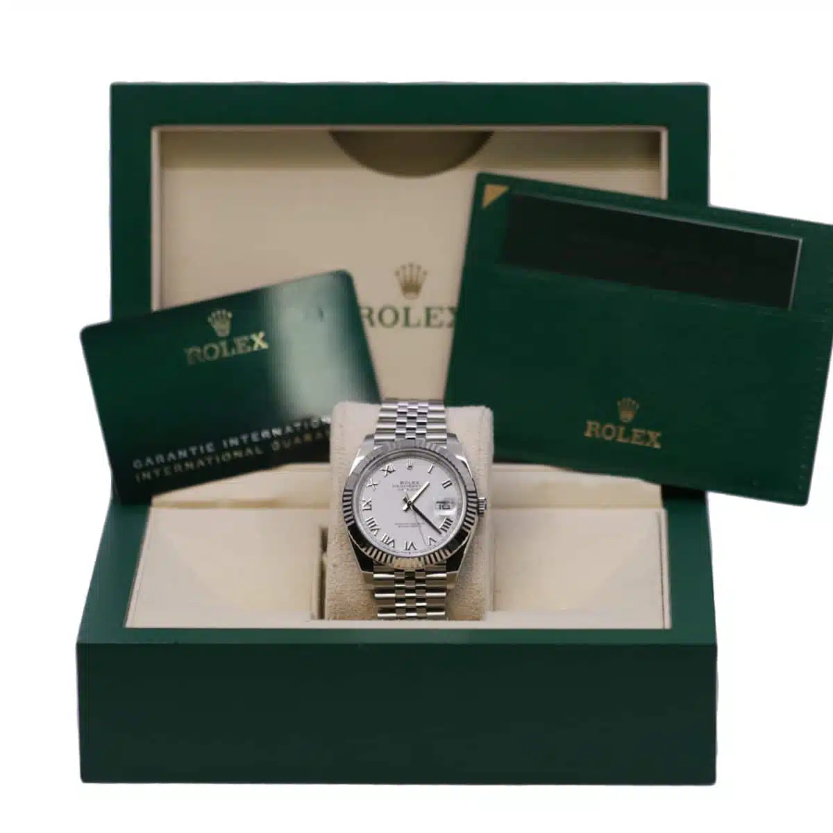 Rolex Datejust 126334-0024 White Roman Jubilee 41mm Stainless Steel Mens Watch - Image 6
