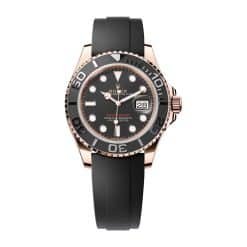 Rolex Yacht-Master 126655 Everose Gold Black Dial 40mm Watch