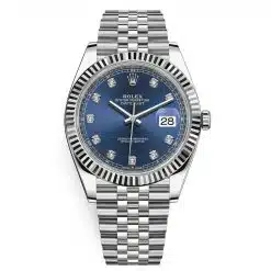 Rolex Datejust 126334-0016 Blue Diamond Jubilee 41mm Stainless Steel Mens Watch
