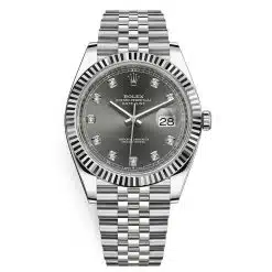 Rolex Datejust 126334-0006 Dark Rhodium Diamond Jubilee 41mm Stainless Steel Watch