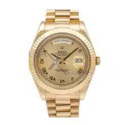 Rolex Day-date II Champagne Automatic 18kt Yellow Gold Mens Watch 218238