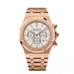 Audemars Piguet 26320OR.OO.1220OR.02 Royal Oak 18k Rose Gold 41mm Silver Dial