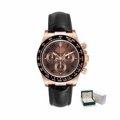 Rolex Daytona 116515LN-0004 Mens Everose Gold Chocolate Dial Black Ceramic Bezel 40MM