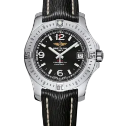 Breitling A74389111B1X1 Ladies Colt 36 Stainless Steel Volcano Black Dial