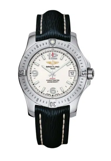 Breitling A74389111G1X1 Ladies Colt 36 Stainless Steel Stratus Silver Dial