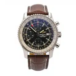 Breitling A24322 Navitimer World 46mm Stainless Steel Black Dial