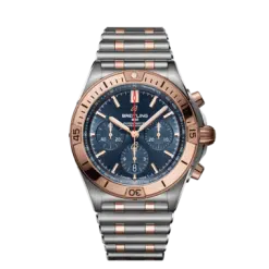 Breitling Chronomat B01 42, Stainless Steel and 18k Red Gold, Blue dial, UB0134101C1U1