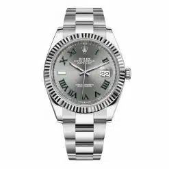 Rolex 126334-0021 Datejust 41mm Stainless Steel Oyster Wimbledon Dial