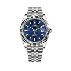 Rolex Datejust 126334 Blue Fluted Motif Index Dial Jubilee Bracelet Watch