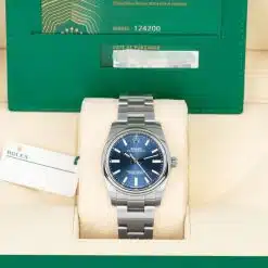 Alternative view of Rolex 124200-0003 Oyster Perpetual 34mm Blue Dial Oyster Stainless Steel Bracelet