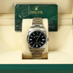 Alternative view of Rolex 124300-0002 Oyster Perpetual Stainless Steel Black Index Dial 41mm Watch