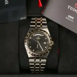 Alternative view of Tudor Royal 28603-0005 Black Diamond-set Dial Steel and Yellow Gold 41mm Watch