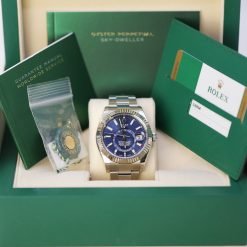 Alternative view of Rolex 326934-0003 Sky Dweller 42mm Men’s Watch Blue Oyster Index