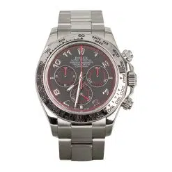 Rolex Cosmograph Daytona 116509 Black Arabic Racing Dial Oyster White Gold Mens Watch
