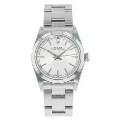 Rolex 77080 Oyster Perpetual Midsize 31mm Silver Stick Watch