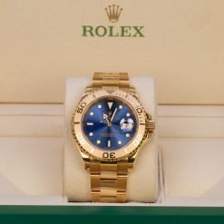 Alternative view of Rolex Yacht-Master Blue 16628 Yellow Gold Watch 40mm