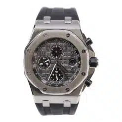 Audemars Piguet 26470ST.OO.A104CR.01 Gray Dial Black Rubber Strap 42mm Watch
