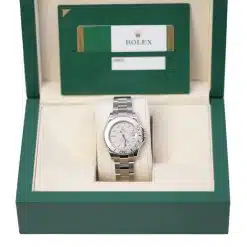 Alternative view of Rolex Yacht-Master 35 mm 168622 Stainless Steel and Platinum