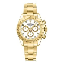 Rolex 116528 Daytona Yellow Gold White Dial
