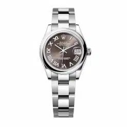 Rolex Datejust 278240 31mm Dark Grey Roman Domed Bezel Oyster Oystersteel