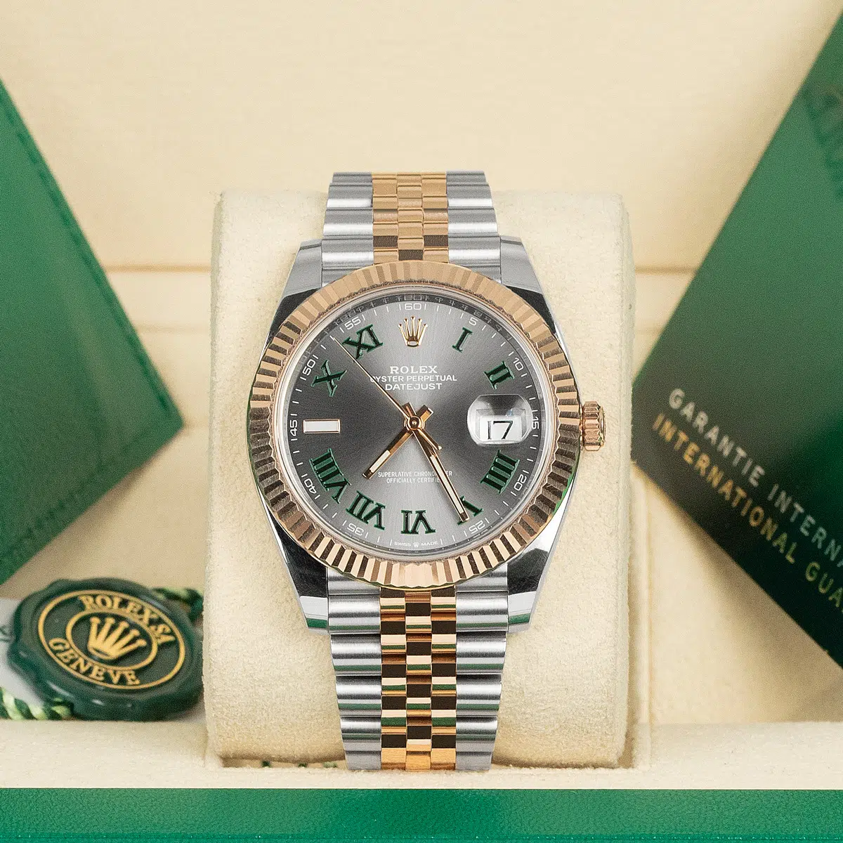Rolex Datejust 126331-0016 41mm Two-Tone Wimbledon Dial Jubilee Watch - Image 3