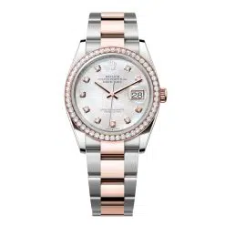 Rolex Datejust 126281RBR-0010 Mother-of-Pearl Set with Diamonds 36mm Dial Diamond Set Bezel Oyster Bracelet Watch