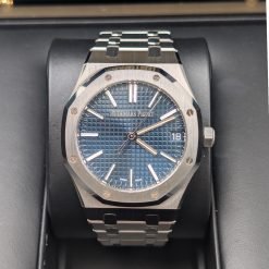 Alternative view of Audemars Piguet 15510ST.OO.1320ST.06 Royal Oak Blue Dial Stainless Steel Bracelet