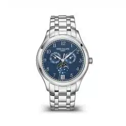Patek Philippe 4947-1A-001 Complications Blue Satin-Finish Dial Steel Bracelet Watch
