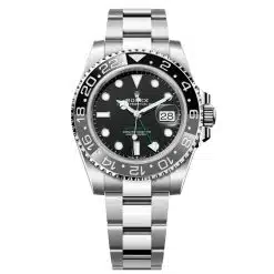 Rolex GMT-Master II 126710GRNR-0004 Black 40mm Dial Set with Two-Colour Grey and Black Cerachrom Bezel Oystersteel Oyster Bracelet Watch