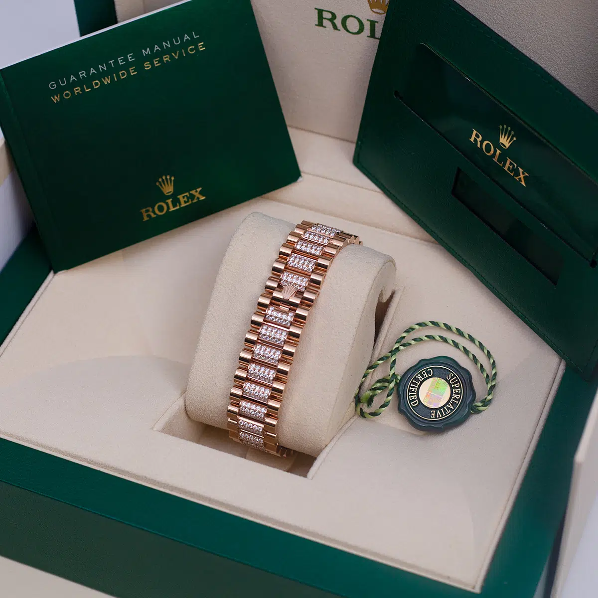 Rolex Day-Date 36mm 128345RBR-0041 Brown Ombré Dial President Bracelet - Image 5