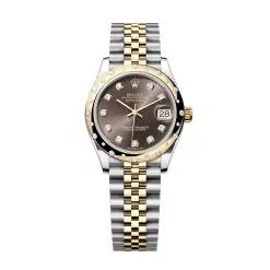 Rolex Datejust 278343RBR-0022 Dark Grey Set with Diamonds 31mm Dial Stainless Steel and Yellow Gold Jubilee Bracelet Watch