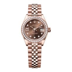 Rolex Lady-Datejust 279135RBR-0002 Chocolate Diamond Dial Jubilee Bracelet