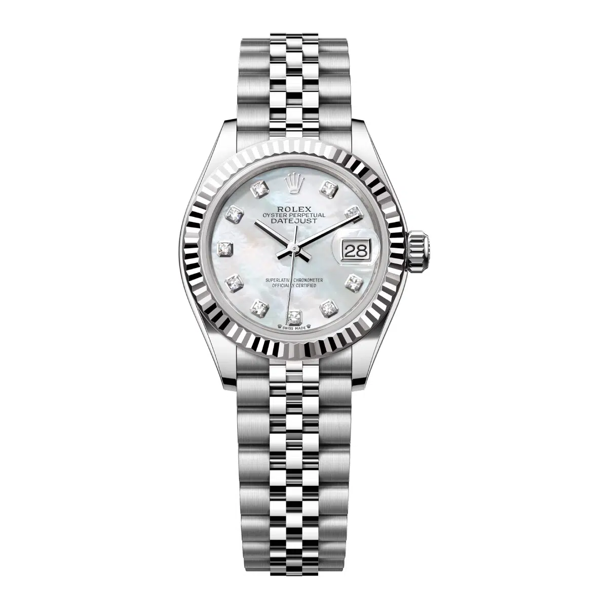 Rolex Lady-Datejust 279174-0009 Mother Of Pearl Diamond Dial Jubilee Bracelet