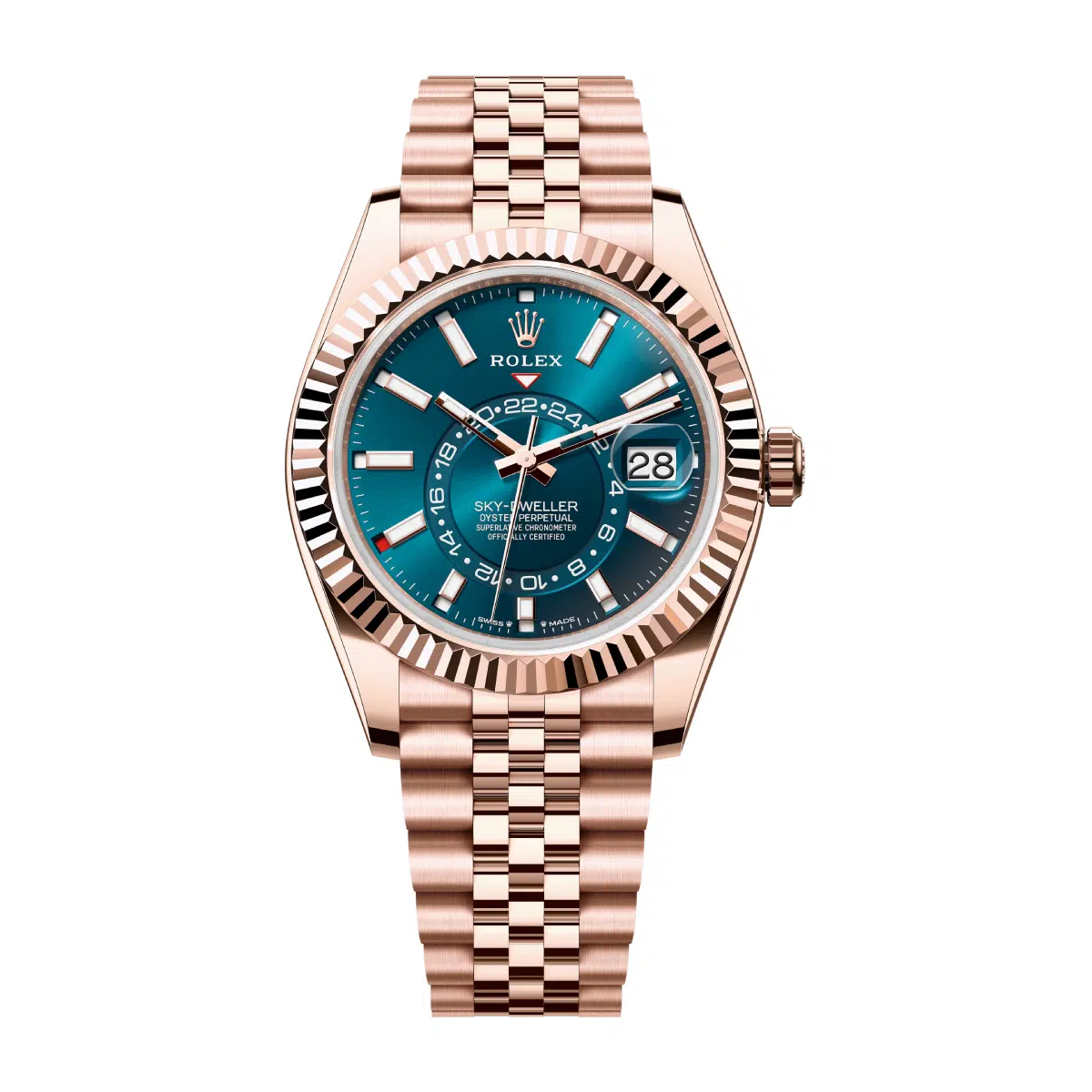 Rolex Sky-Dweller 336935-0005 Blue-Green Dial Jubilee Bracelet