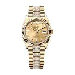 Rolex Day-Date 128238-0026 Champagne Diamonds Dial & Bracelet