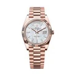 Rolex Day-Date 228235-0056 Mother Of Pearl Diamond Dial Rose Gold