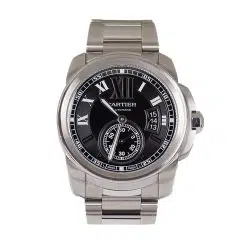 Cartier W7100016 Calibre de Cartier 42mm Black Dial Stainless Steel