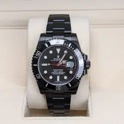 Alternative view of Rolex Submariner 116610LN Black Dial Black PVD Oyster Bracelet Watch