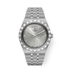 Tudor Royal M28600-0002 41mm Silver Sunray-Finish Diamond Dial Steel Bracelet Watch