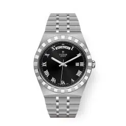 Tudor Royal M28600-0003 41mm Black Sunray-Finish Roman Numeral Dial Steel Bracelet Watch