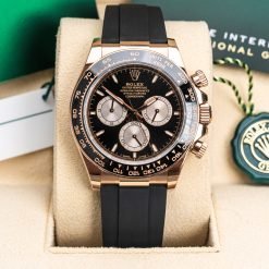 Alternative view of Rolex Daytona 126515LN-0002 Black 40mm Everose Gold Oysterflex Watch