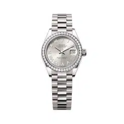 Rolex Lady-Datejust 279139RBR-0007 Silver Roman Dial White Gold Bracelet