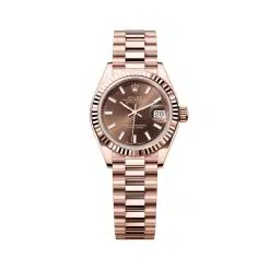 Rolex Lady-Datejust 279175-0007 Chocolate Dial President Everose Gold Watch
