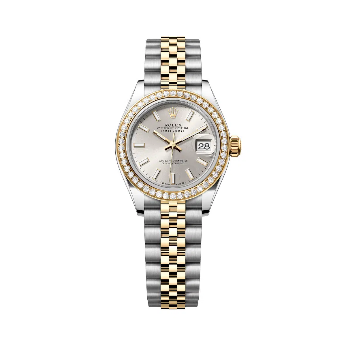 Rolex Lady-Datejust 279383RBR-0017 Silver Dial Yellow Rolesor Jubilee Bracelet