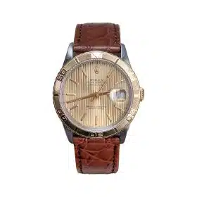 Rolex 16263 Datejust 36mm Turn-O-Graph Champagne Tapestry Dial