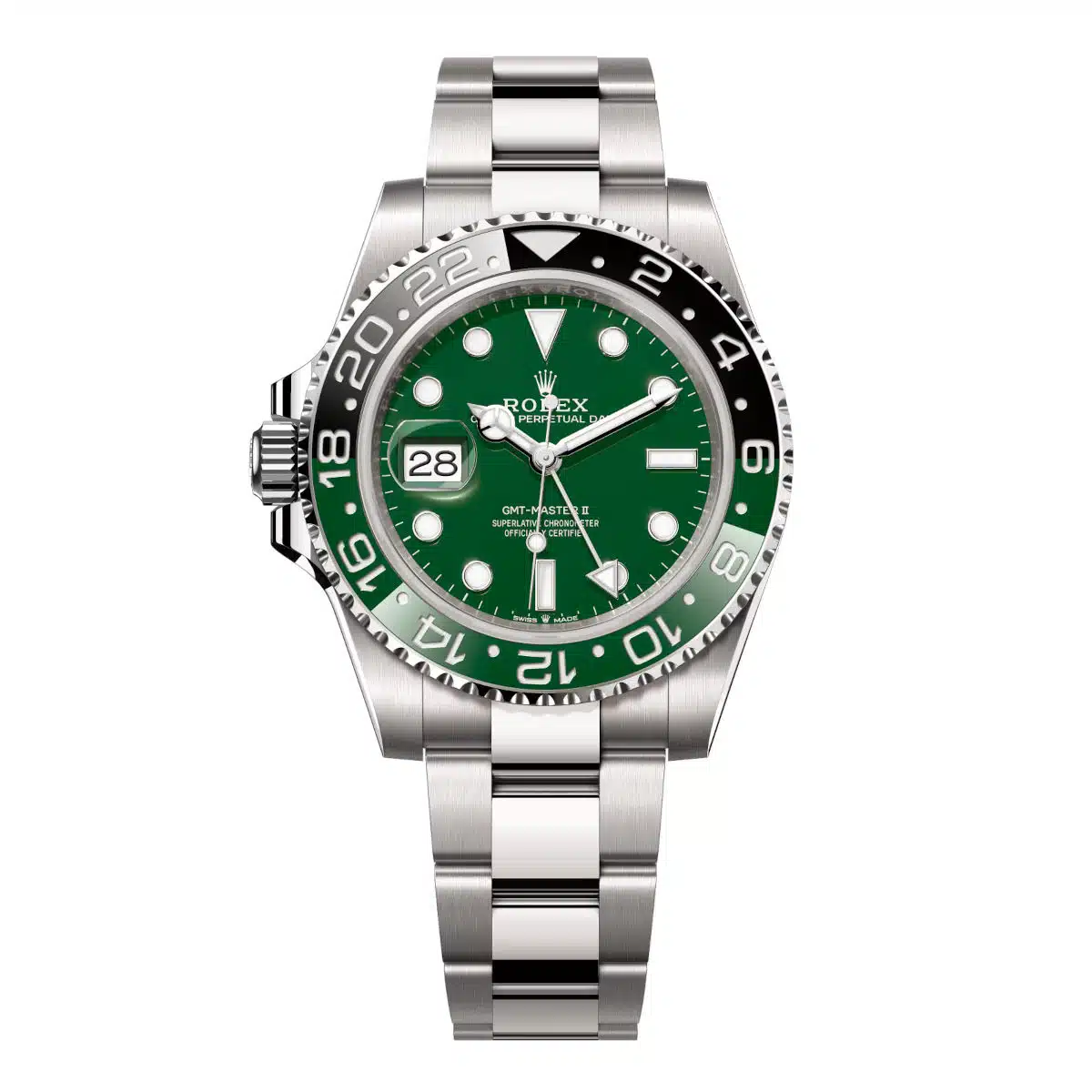 Rolex GMT-Master II 126729VTNR-0001 Green Dial White Gold Oyster Bracelet